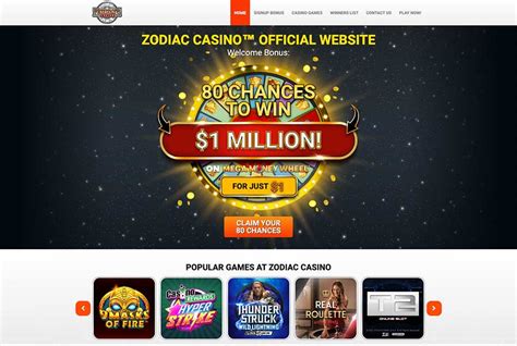 Zodiac Casino NZ Review – 80 Chances to Be A Millionaire for $1.